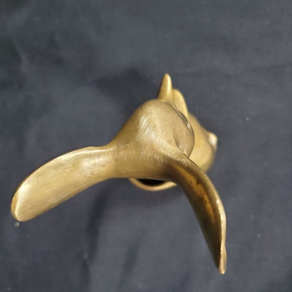 Whimsical Brass Mouse Vintage Solid Brass Animal Figurine Mid Century Retro Deco - Picture 5 of 16